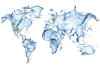 Swiss Cleanwater Group Global Offices Map